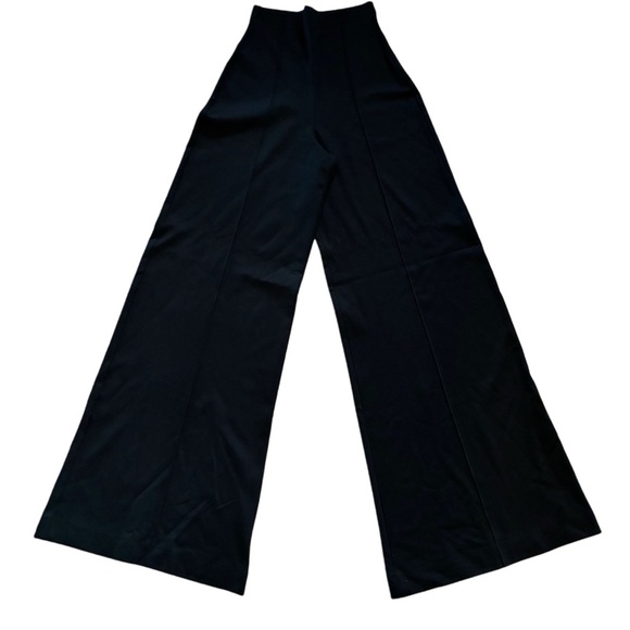 RIPLEY RADAR Black Ponte Knit Long Wide Leg Pant, Size US 2. - Picture 4 of 8